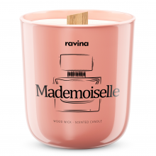 Sojowa świeca zapachowa z drewnianym knotem Mademoiselle